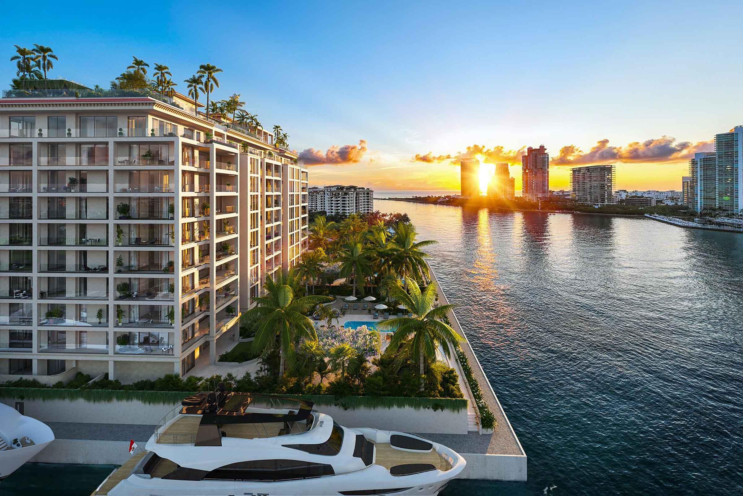 Rendering of Six Fisher Island